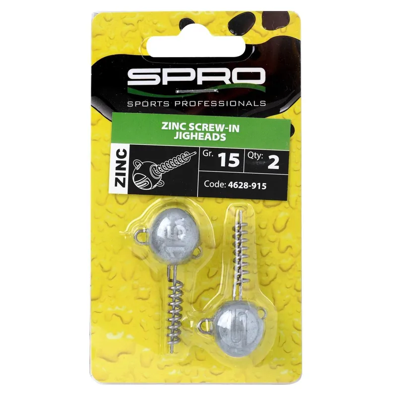 SPRO Zinc Screw-In Jigheads Gereduceerde Prijs
