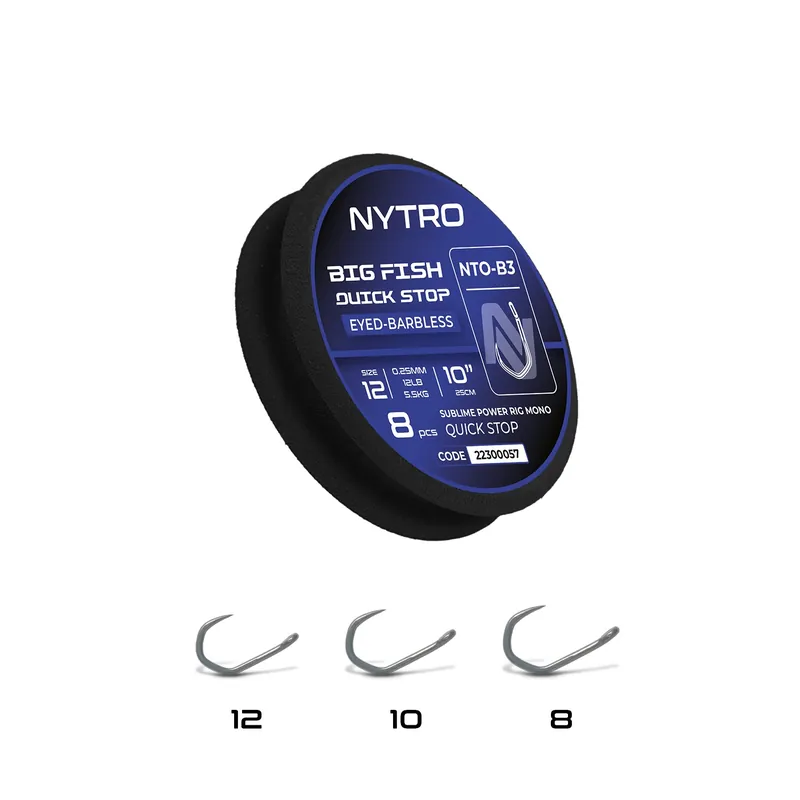 Nytro Big Fish Quick Stop Ready Tied Rigs Barbless (8st) Flitsaanbieding