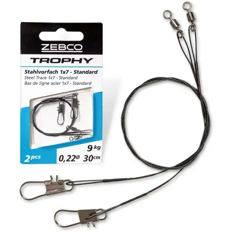 Dagaanbieding Zebco Trophy Steel Trace 1x7 Standard 9kg 30cm