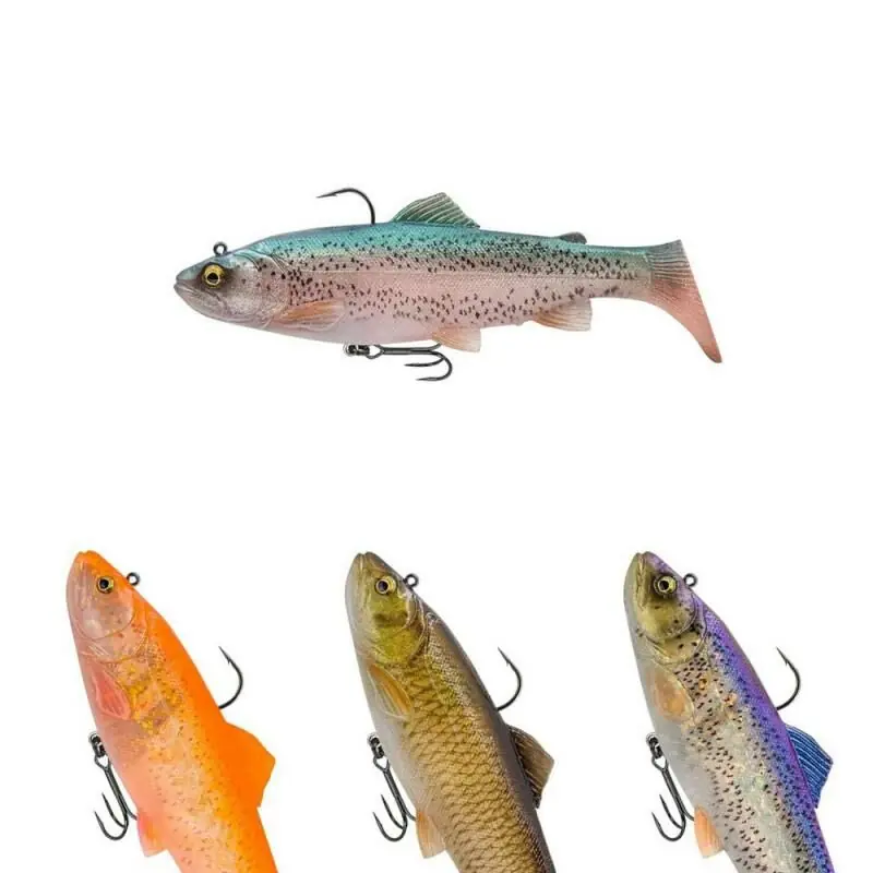 Uitverkoop Savage Gear 3D Trout Rattle Shad 17cm Fast Sinking Clear Rainbow