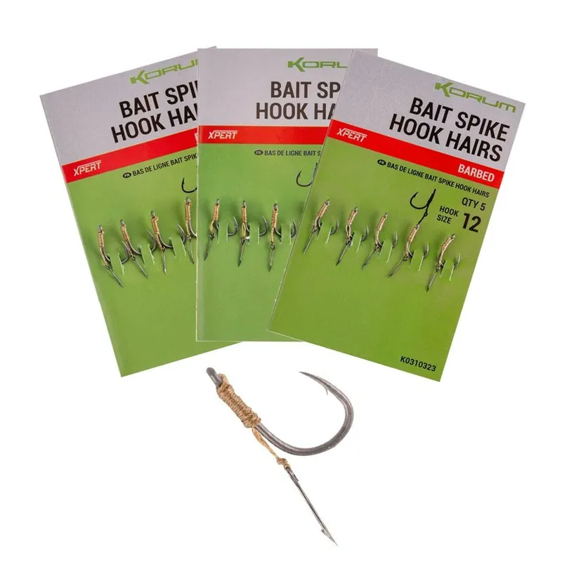 Korum Bait Spike Hook Hairs Size 10 Gratis Retour