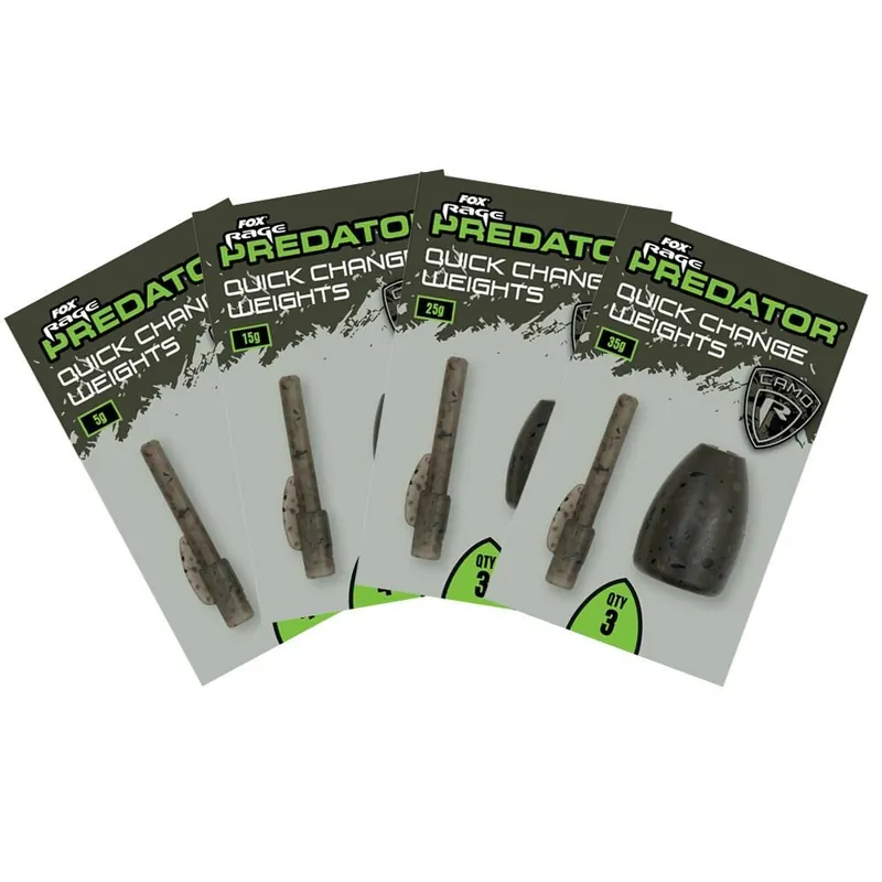 Bestseller Fox Rage Predator Camo Quick Change Weights 25g - 3st