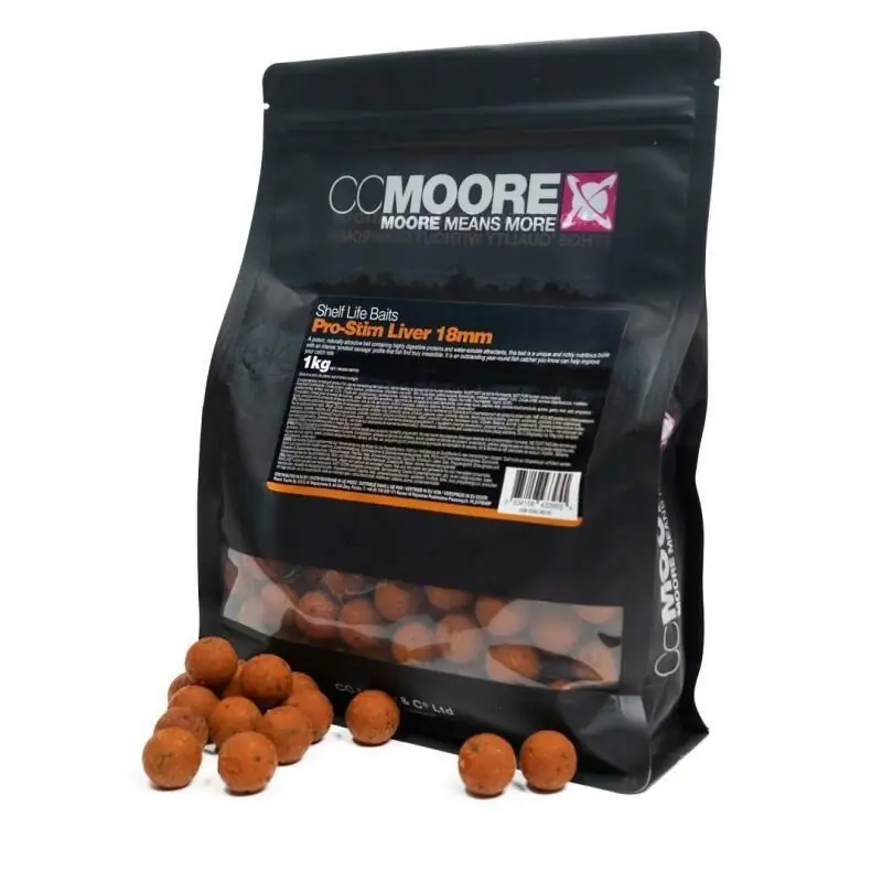 CC Moore Pro-Stim Liver Boilies 1kg 24mm - 1kg Bestseller