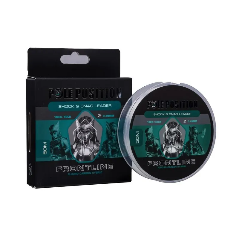 Pole Position Frontline Fluorocarbon Hybrid Shock & Snag Leader 50m 54lb - 0.59mm Betrouwbaar