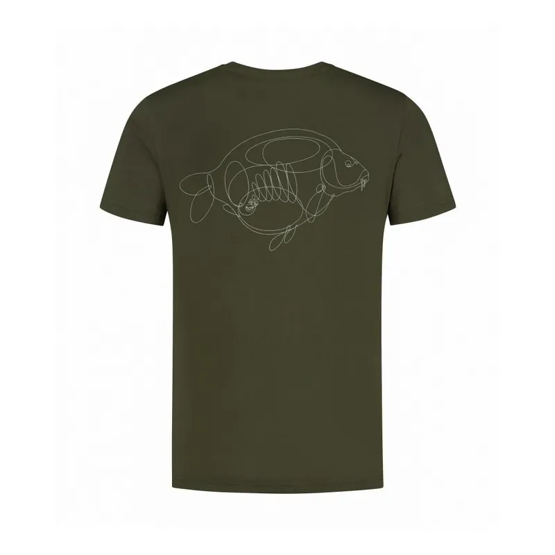 Korda One Liner Tee Olive XL Express Levering