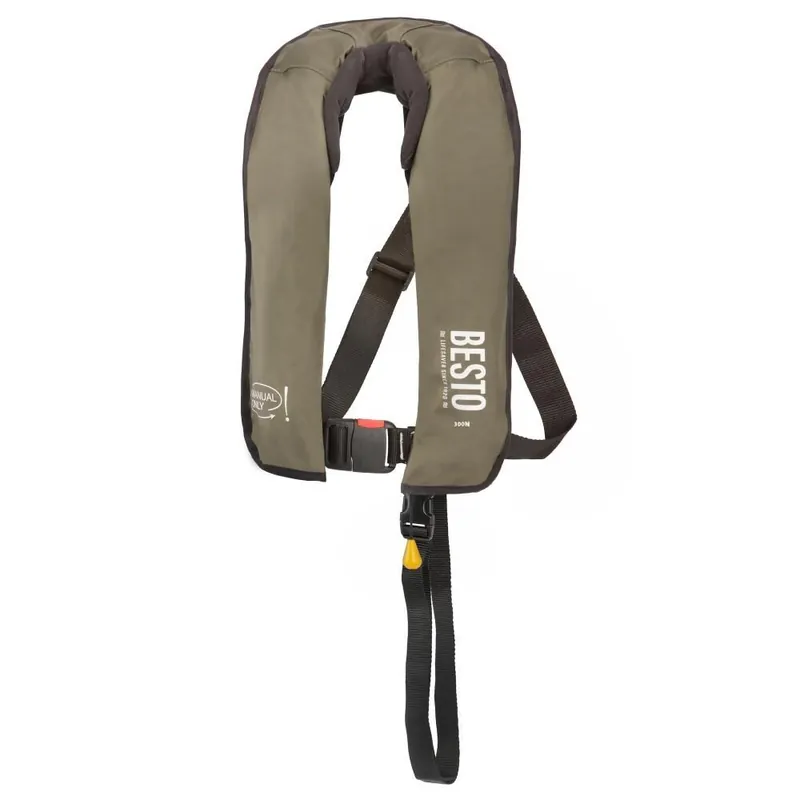 Op = Op Besto Fisherman 300N Handmatig Reddingsvest Groen