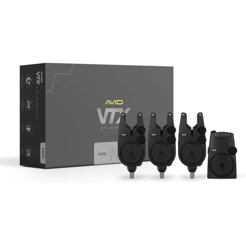 Weekendaanbieding Avid VTX Bite Alarm Set 3+1