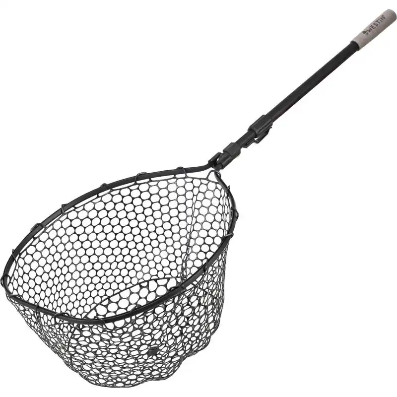 Koopje Westin W3 C&R Adjustable Full Rubber Mesh Landing Net L 55x45x35cm 70/110cm