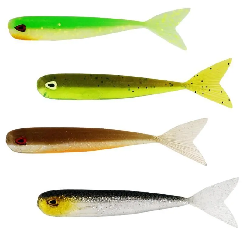 Laatste Kans Westin MegaTeez V-Tail 5cm 1g 4Pcs UV Slime