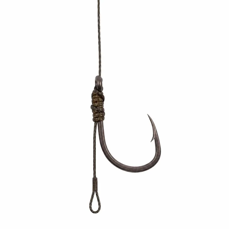 Korum Braid Method Hair Rigs 4'' Barbed Size 12 - 15lb Voordeelprijs