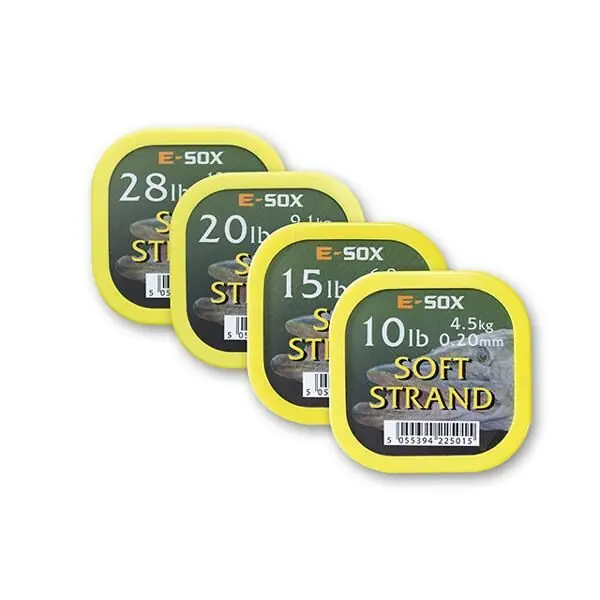 Speciale Aanbieding E-Sox Soft Strand Pike Wire 15 meter 10lb - 4.5kg