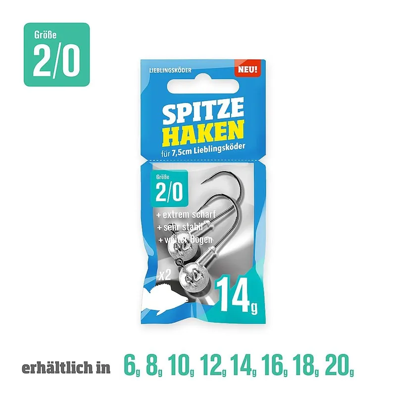 Lieblingskoder Spitze Haken 2/0 6gr Betaalbaar