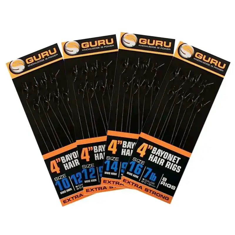 Alleen Vandaag Guru Bayonet Hair Rigs 4inch Size 10/0.25mm