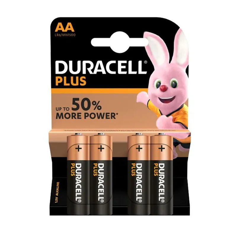 Duracell Plus 1.5V AA 4 stuks Direct Verzonden