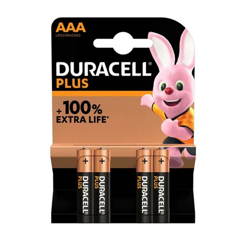 Duracell Plus 1.5V AAA 4 stuks Laatste Versie