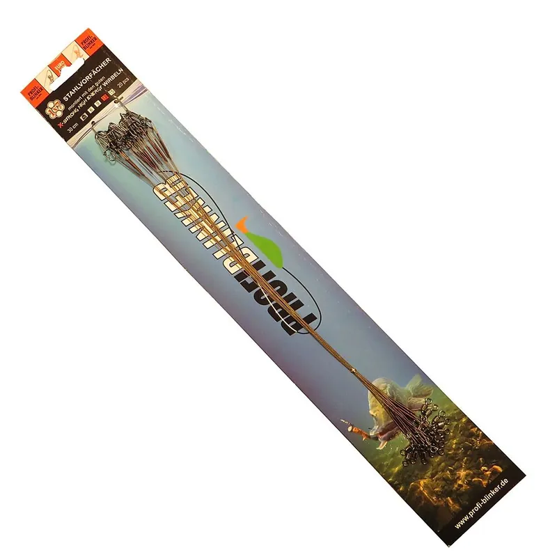 Populair Profiblinker Stalen onderlijnen 1x7 30cm 20st 12kg