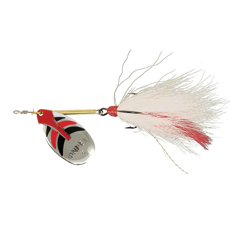 Beperkte Voorraad Ondex Buck Spinner Silver Decore Size 5