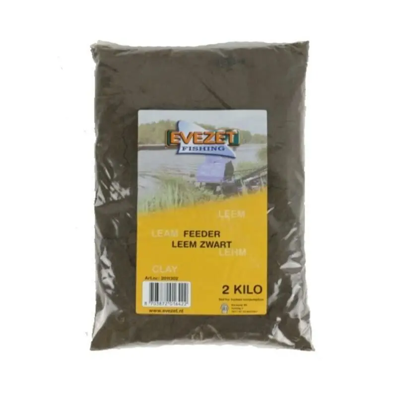 Evezet Feeder Leem Zwart 2kg Exclusieve Aanbieding