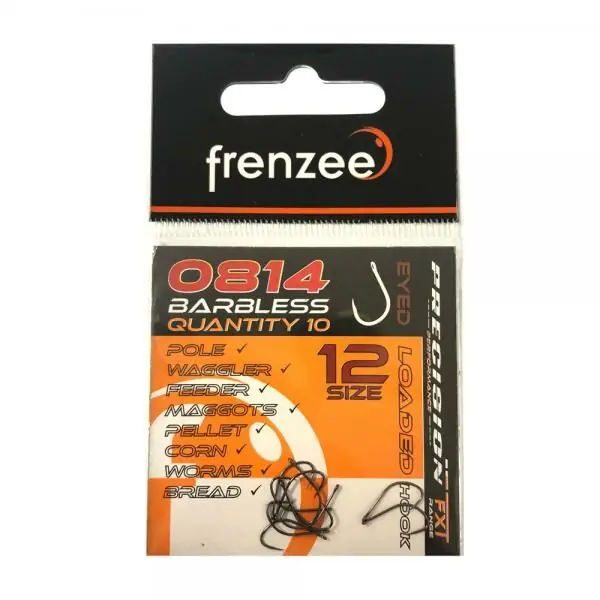 Bestel Nu Frenzee 0814 Barbless Spade Hooks Size 12