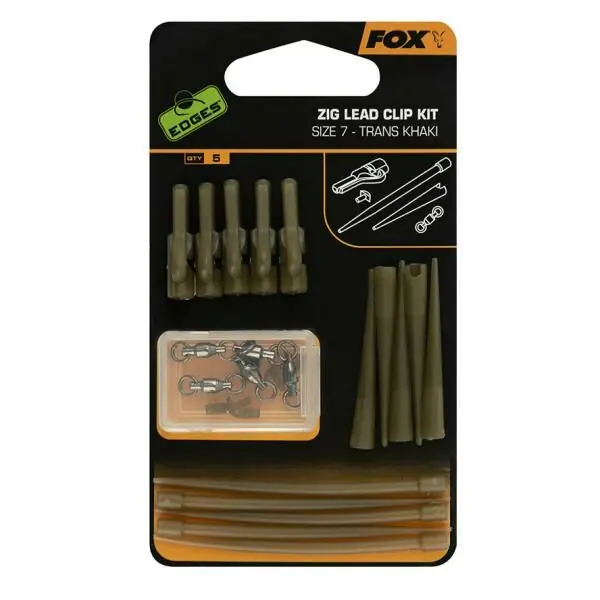 Koop Online Fox Edges Zig Lead Clip Size 7