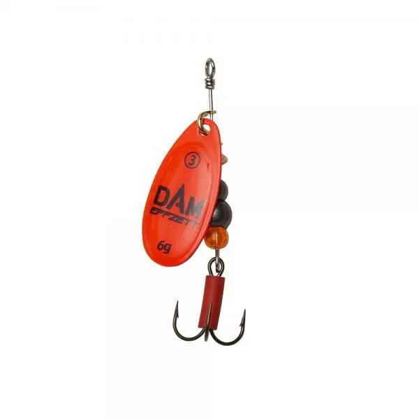 Beperkt Aanbod Dam Effzett Fluo Spinner Red 1 3g