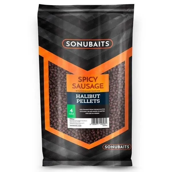 Laatste Kans Sonubaits Spicy Sausage Feed Pellets 900g 8mm