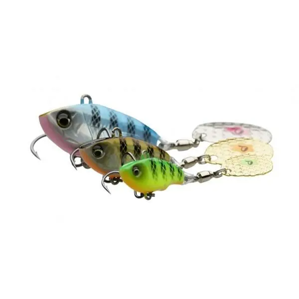 Populair Savage Gear Fat Tail Spin 5.5cm 9g Sinking Blue Silver Pink