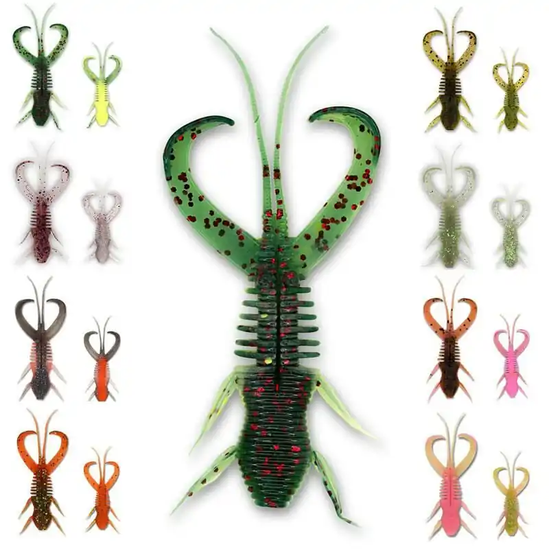 Monkey Lures Craby Lui 10cm 6 stuks Electric Monkey Superprijs