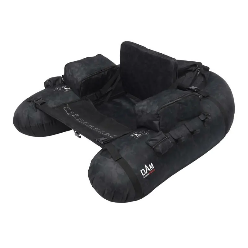 Aanbieding Dam Camovision Belly Boat Incl. Pomp 140x115cm