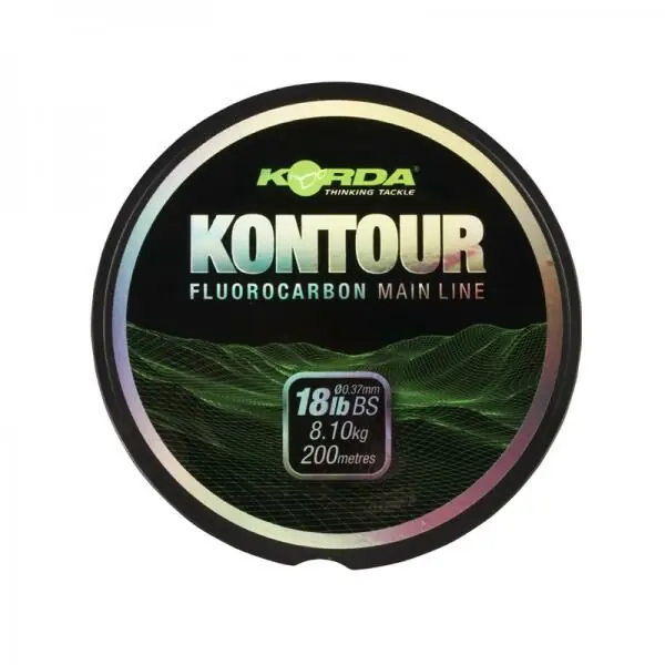 Lage Kosten Korda Kontour Fluorocarbon Mainline 200m 18lb