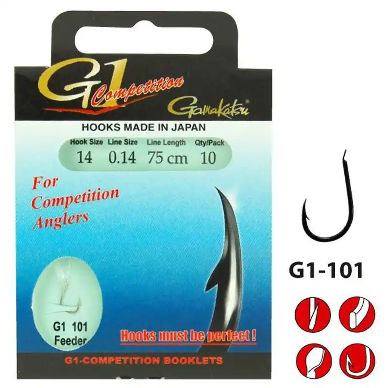 Gamakatsu BKS G1-101 Feeder Rig 75cm Size 12/0.16mm Koopje