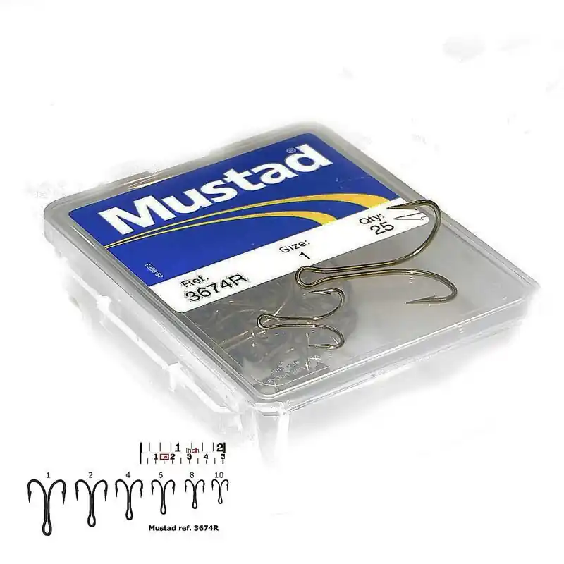 Mustad 3674BR Size 4 10st. Op = Op