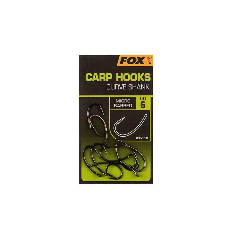 Fox Carp Hooks Curve Shank Size 8 Gereduceerde Prijs