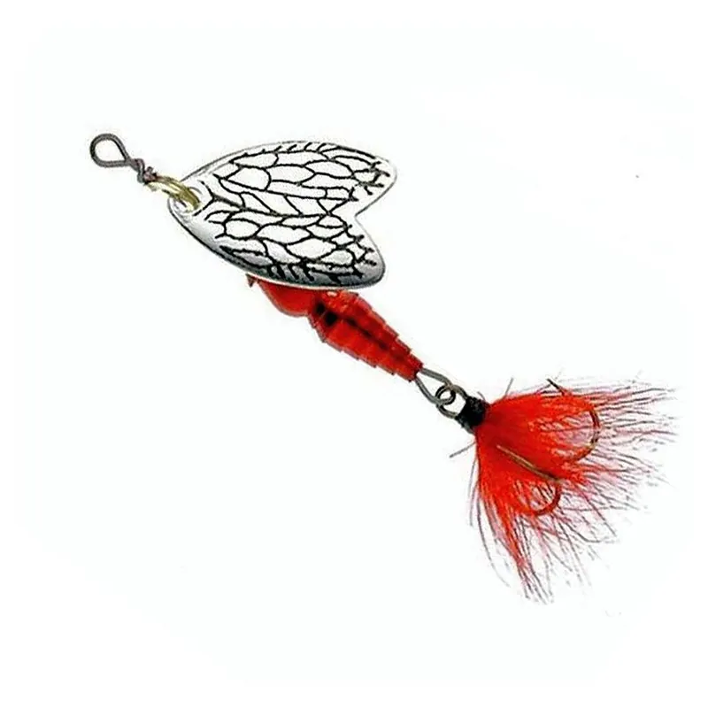 Mepps Bug Cherry Red/Silver 2 - 7gr Hoge Kwaliteit