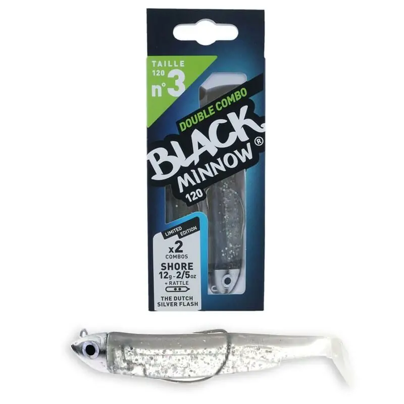 Speciale Aanbieding Fiiish Black Minnow 120 Double Combo Shore 12g The Dutch Silver Flash