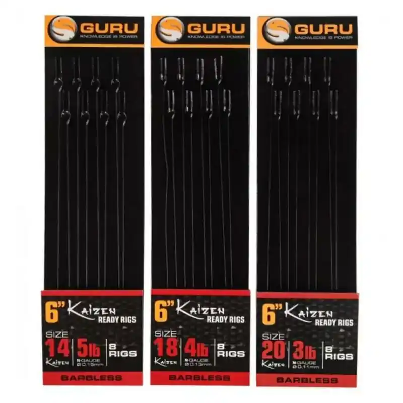 Dagaanbieding Guru Kaizen Pole Rigs 6inch Size 10/0.19mm