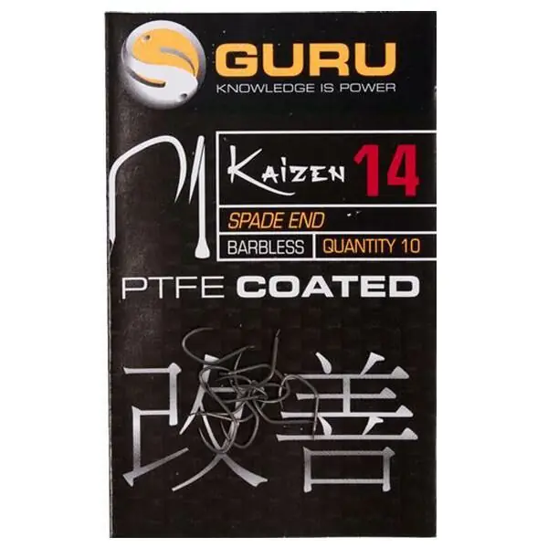 Meest Verkocht Guru Kaizen Spade End Barbless Hook Size 10