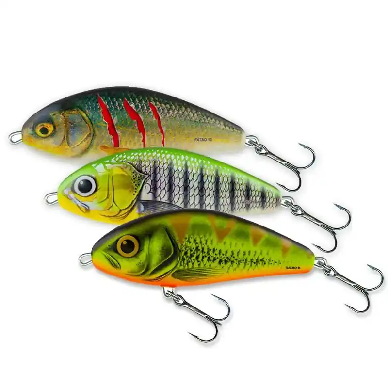 Hoge Kwaliteit Salmo Fatso Sinking 10cm 52g Wounded Real Roach