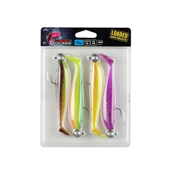 Fox Rage UV Zander Pro Shad Loaded 12cm 12g - 4/0 Premium