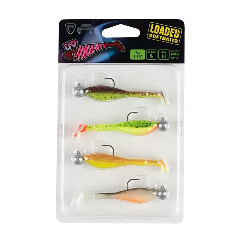 Fox Rage UV Minifry Loaded 7cm 5g - 1/0 Populair