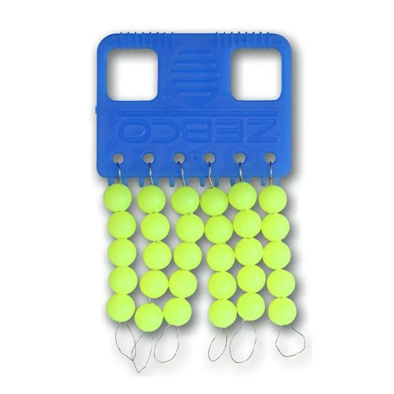 Premium Zebco Trophy Rubber Beads Yellow XL