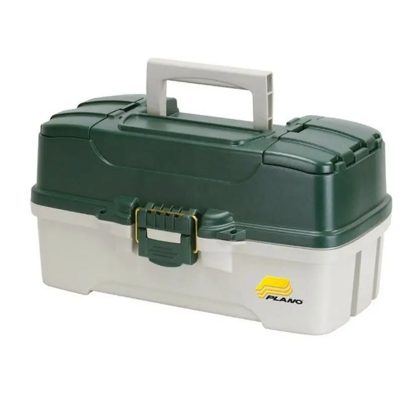Plano Three Tray Tackle Box Green Finale Uitverkoop