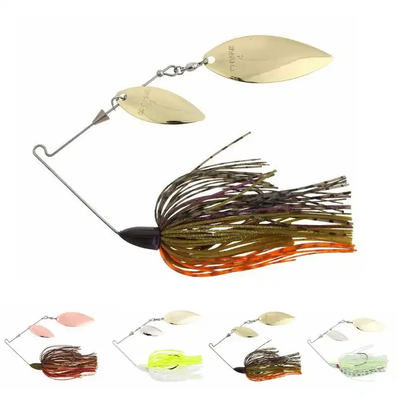 Keitech Tee-Bone Spinnerbait Double Willow 14g Green Pumpkin Craw Goedkoop
