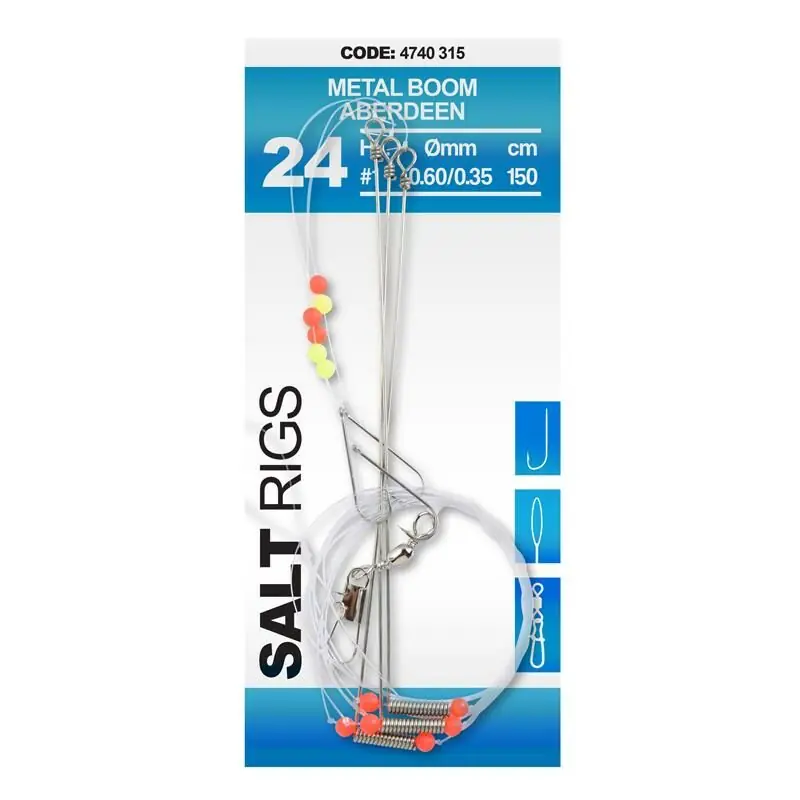 Lage Kosten Spro Salt Rig #24 150cm Metal Boom Aberdeen Size 8