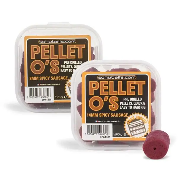 Hoge Kwaliteit Sonubaits Pellet O's Spicy Sausage 8mm
