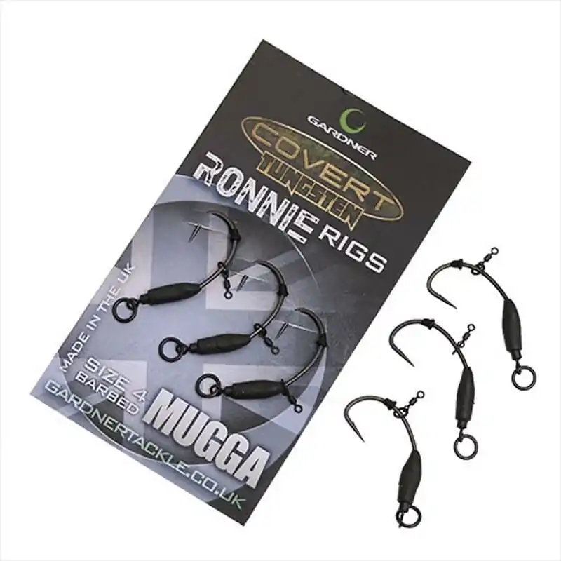 Gardner Covert Tungsten Ronnie Rigs Barbed Size 4 Actieprijs
