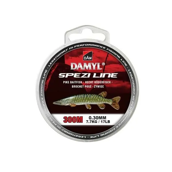 Dam Spezi Line Pike Baitfish Dark Grey 300m 0.35mm 9.7kg Koopje