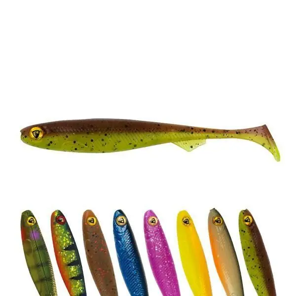 Exclusieve Aanbieding Fox Rage Slick Shad Ultra UV Shads 9cm Green Pumpkin UV