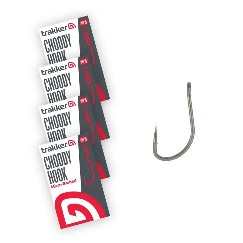 Beperkt Aanbod Trakker Choddy Hooks Barbed Size 8