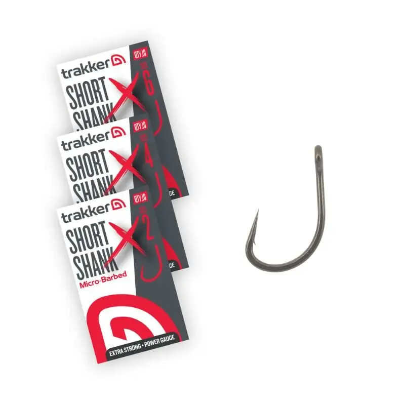 Dagaanbieding Trakker Short Shank XS Hooks Barbed Size 6